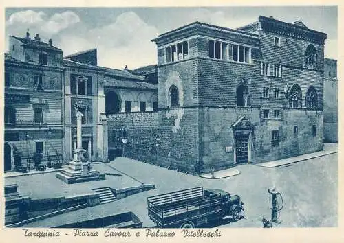 Italy Tarquinia piazza Cavour