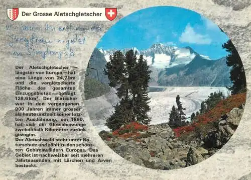 Switzerland der grosse Aletschgletscher