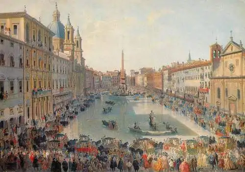 Italy Rome painting Giovanni Paolo Pannini Piazza Navona in Rome