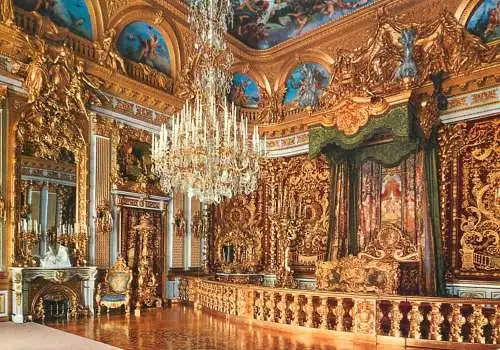 Germany Herrenchiemsee royal castle bedroom