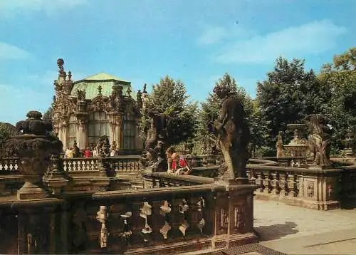 Germany Dresden Zwinger terrace