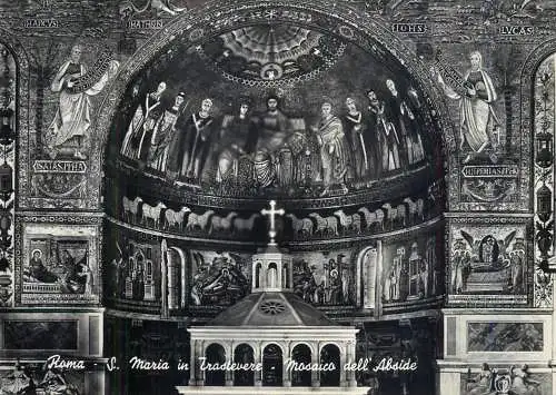 Italy Rome Chiesa de Santa maria in Trastevere
