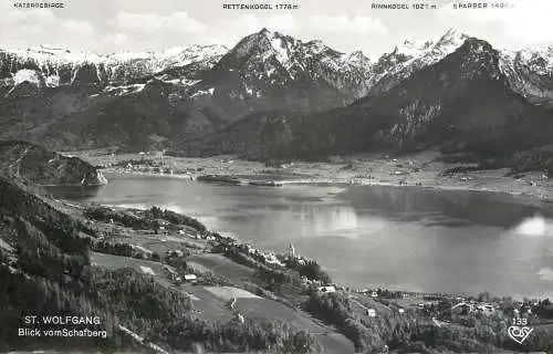 Austria St Wolfgang Blick vom Schafberg