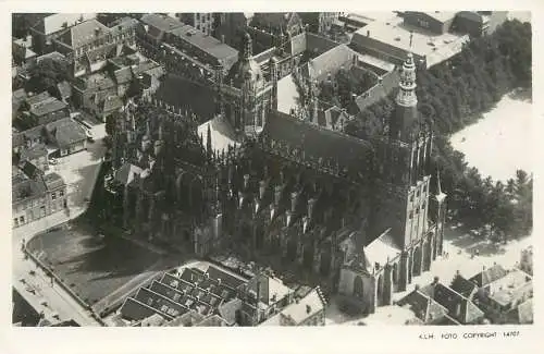 Netherlands 's-Hertogenbosch St. Jan Church aerial view