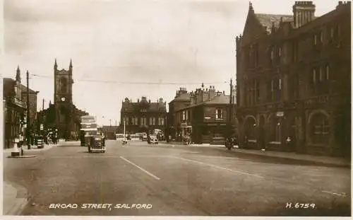 England Salford Broad Street 1953 photo