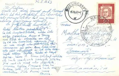 Germany Nagold panoramic view