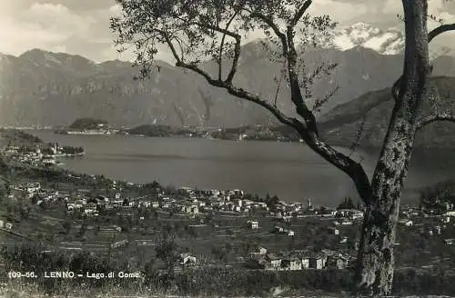 Italy Lenno Lago di  Como panoramic view