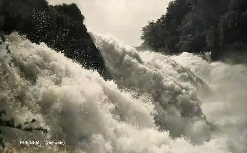 Switzerland Rheinfall detail aspect
