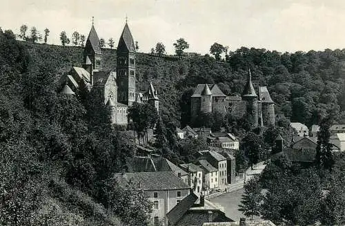 Luxembourg Clervaux Eglise et le Chateau