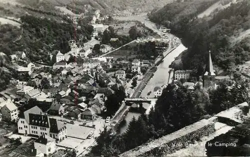 Luxembourg Vianden Ville Basse et le Camping vue aerienne