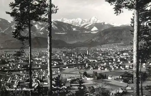 Austria Villach mit Mangart panoramic view