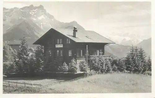 Suisse cpa mountain chalet