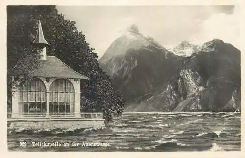 Suisse cpa Axenstrasse Tellskapelle