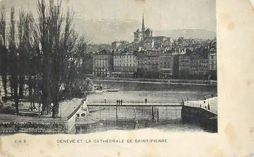 Suisse cpa Genève cathedrale Saint Pierre
