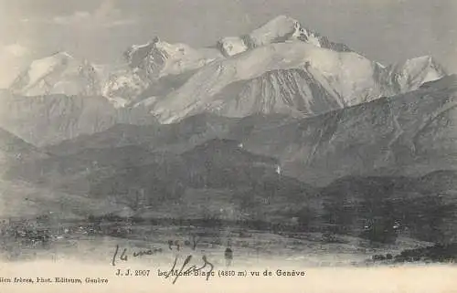 Suisse cpa Le Mont Blanc