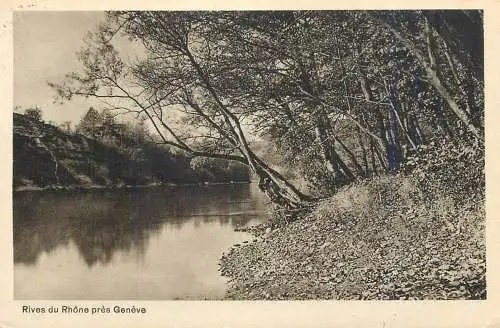 Suisse cpa Genève and Rhone river