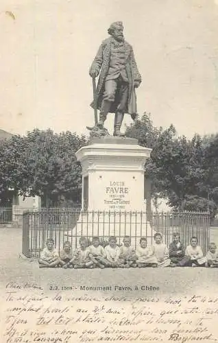 Suisse cpa monument Favre A Chene