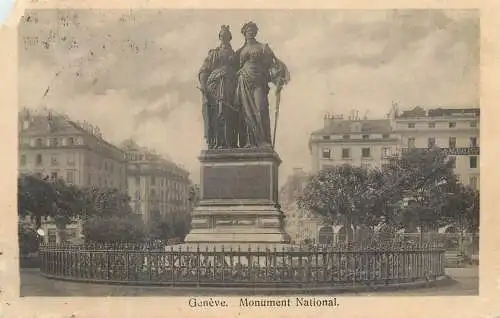 Suisse cpa Genève National monument