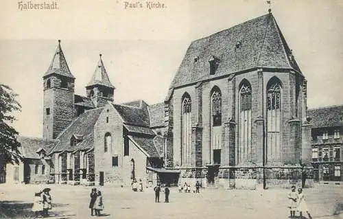 AK Germany Halberstadt Paul church