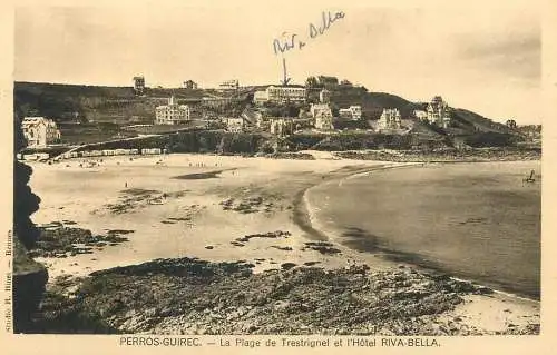 France cpa Perros Guirec hotel Riva Bella