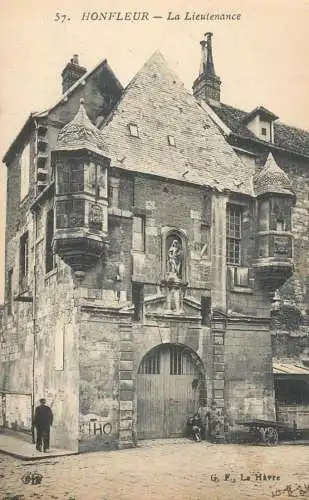 France cpa Honfleur la lieutenance