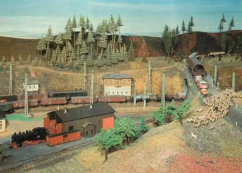 Transportation postcard train modelleisenbahnen Sammelbildseries