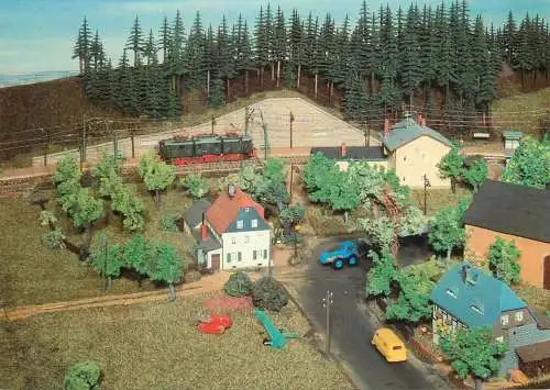 Transportation postcard train modelleisenbahnen Sammelbildseries