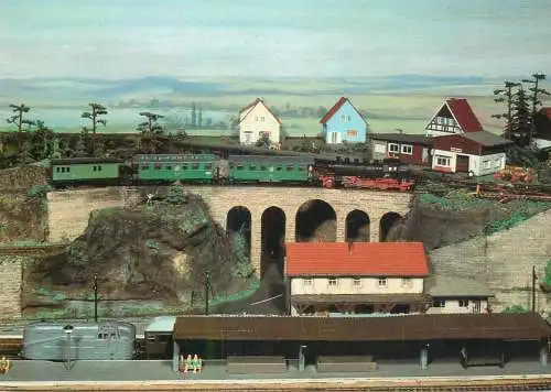 Transportation postcard train modelleisenbahnen Sammelbildseries