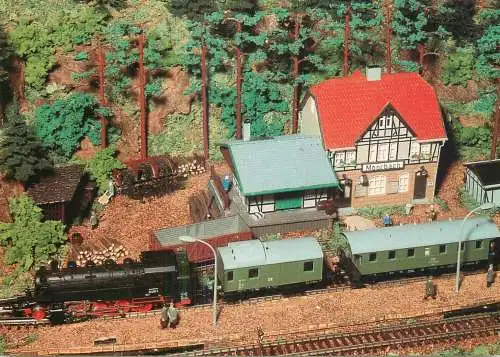 Transportation postcard train modelleisenbahnen Sammelbildseries