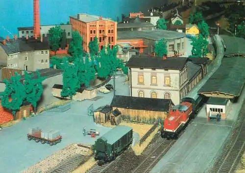 Transportation postcard train modelleisenbahnen Sammelbildseries