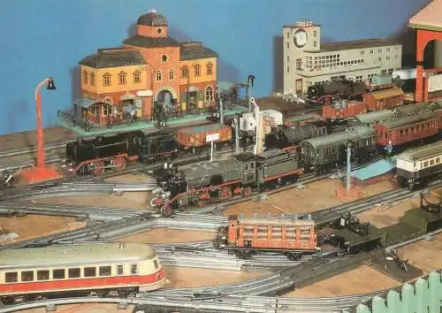 Transportation postcard train modelleisenbahnen Sammelbildseries