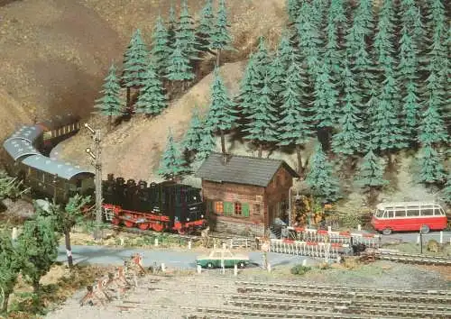 Transportation postcard train modelleisenbahnen Sammelbildseries