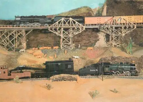 Transportation postcard train modelleisenbahnen Sammelbildseries