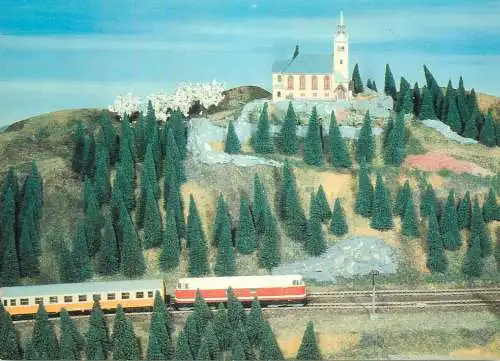 Transportation postcard train modelleisenbahnen Sammelbildseries