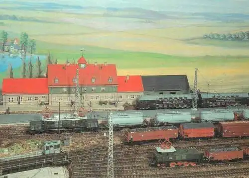 Transportation postcard train modelleisenbahnen Sammelbildseries