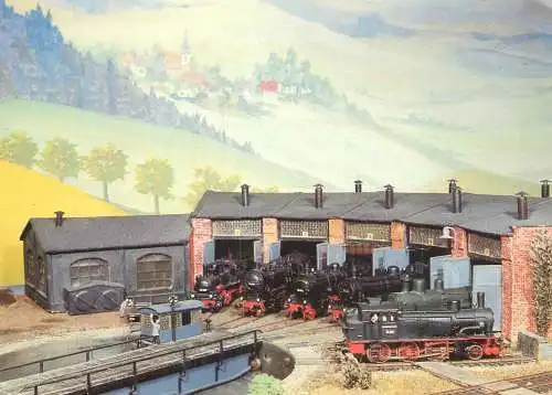 Transportation postcard train modelleisenbahnen Sammelbildseries