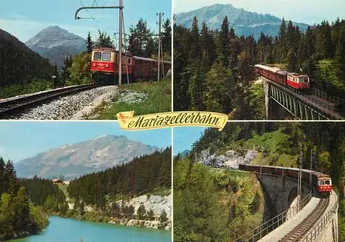 Transportation postcard train Mariazellerbahn