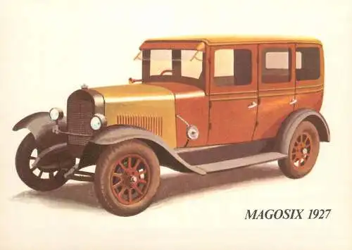 Transportation postcard car Magosix 1927
