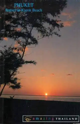 Thailand Phuket sunset at Karon beach