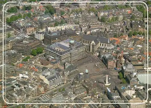 Netherlands Amsterdam aerial view