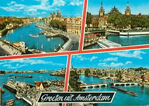 Netherlands Groeten uit Amsterdam several views
