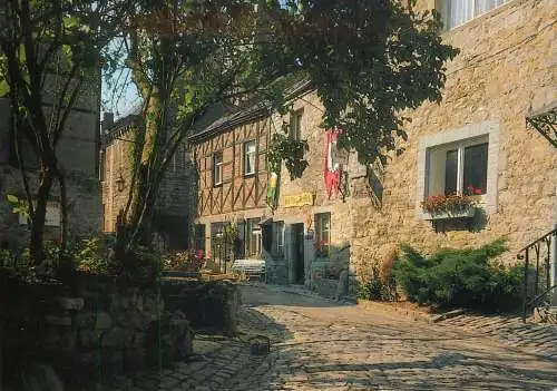 Belgium Durbuy old street view detail