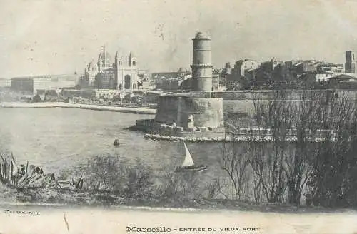 France cpa Marseille lighthouse