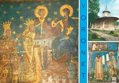 Romania Voronet pictura ctitori