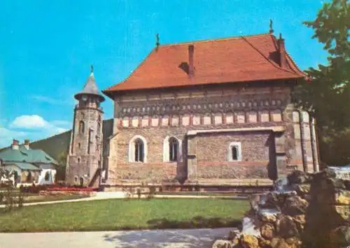 Romania Piatra Neamt biserica si turnul lui Stefan cel Mare