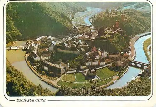 Luxembourg Esch-sur-Sure vue aerienne