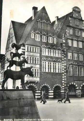 Germany Bremen Stadtmusikanten mit Burgerstuben