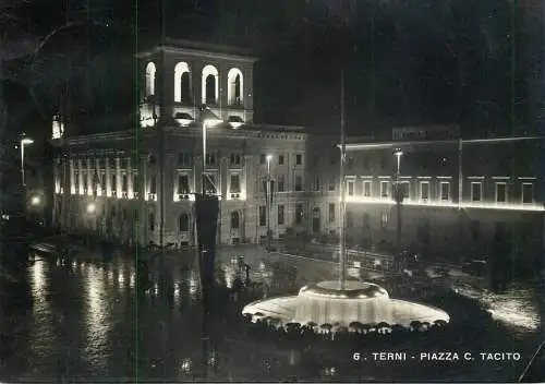 Italy Terni Piazza C. Tacito notturno