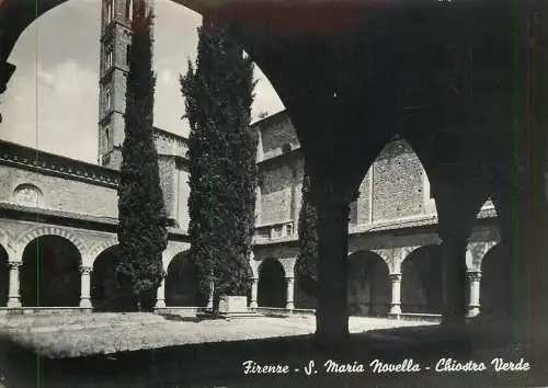 Italy Firenze S Maria Novella Chiostro Verde