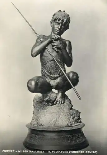 Italy Firenze Museo Nazionale Il Pescatore Vincenzo Gemito sculpture